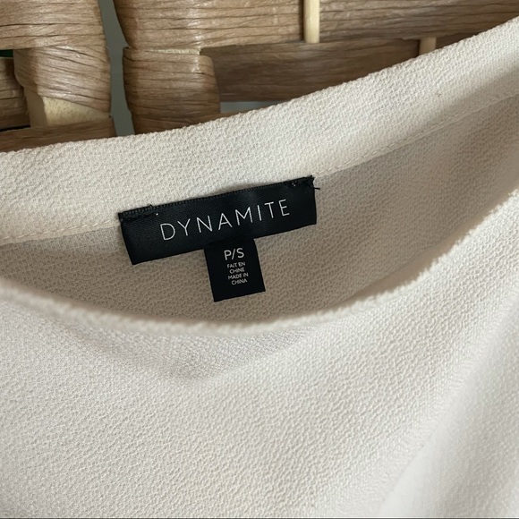 Dynamite off-shoulder top in heather white (Size S) - Picture 3 of 3